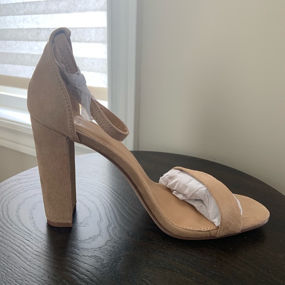 ⚠️SOLD⚠️ Suede Block Heels (BRAND NEW, 7.5) - Picture 1 of 6
